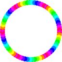 download 72 Circle Ring clipart image with 180 hue color