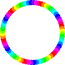 download 72 Circle Ring clipart image with 270 hue color