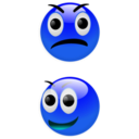 download Smiley 7 clipart image with 180 hue color