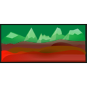 download Hills And Peaks clipart image with 270 hue color