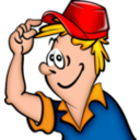 download Boy In Red Cap clipart image with 0 hue color