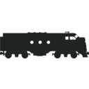 download F7a Diesel Locomotive clipart image with 180 hue color