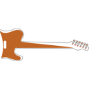 download My Guitar clipart image with 180 hue color