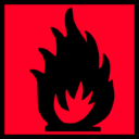 download Xtremely Flammable clipart image with 315 hue color