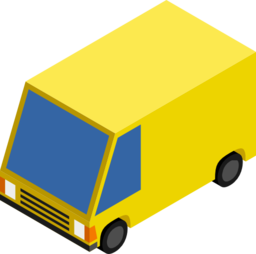 Cm Isometric Yellow Van