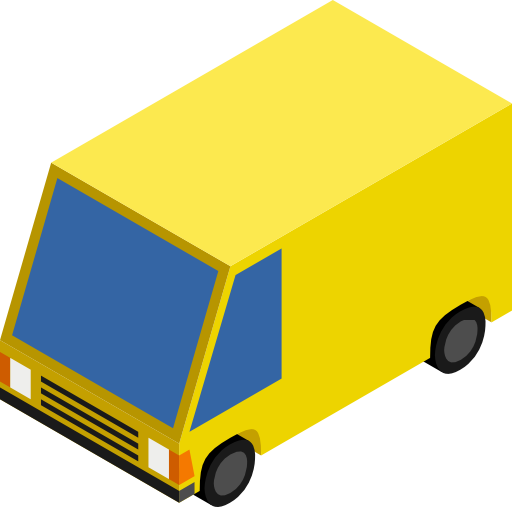 Cm Isometric Yellow Van