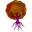 download Simple Tree 1 clipart image with 270 hue color