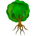 download Simple Tree 1 clipart image with 0 hue color