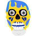 download Alien Mask From They Live clipart image with 225 hue color