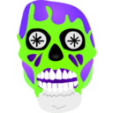 download Alien Mask From They Live clipart image with 270 hue color
