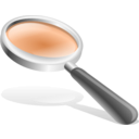 download Magnifying Glass clipart image with 180 hue color