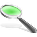 download Magnifying Glass clipart image with 270 hue color