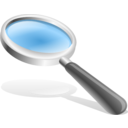 download Magnifying Glass clipart image with 0 hue color