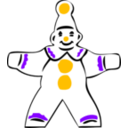 download Simple Clown Figure clipart image with 45 hue color