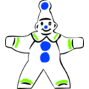 download Simple Clown Figure clipart image with 225 hue color