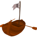 A Pirate Rowboat
