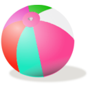 download Beach Ball clipart image with 315 hue color