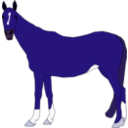 download Horse clipart image with 225 hue color