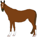 download Horse clipart image with 0 hue color