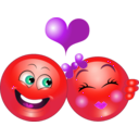 download Couple Smiley Emoticon clipart image with 315 hue color