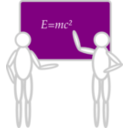 download People Near A Blackboard clipart image with 180 hue color
