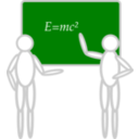 People Near A Blackboard