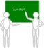 People Near A Blackboard