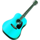 download My Guitar clipart image with 135 hue color