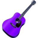 download My Guitar clipart image with 225 hue color