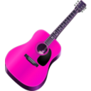 download My Guitar clipart image with 270 hue color