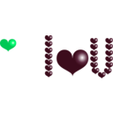 download Red Heart clipart image with 90 hue color