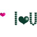 download Red Heart clipart image with 270 hue color