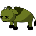 download Bison clipart image with 45 hue color
