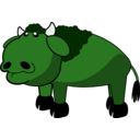 download Bison clipart image with 90 hue color
