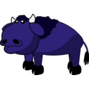 download Bison clipart image with 225 hue color