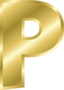 Effect Letters Alphabet Gold