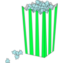 download Movie Popcorn Bag clipart image with 135 hue color