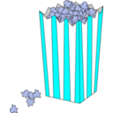 download Movie Popcorn Bag clipart image with 180 hue color