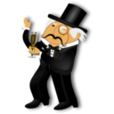 download Distinguished Gentleman Dancing clipart image with 0 hue color