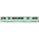 download Bart Train Exterior clipart image with 90 hue color