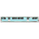 download Bart Train Exterior clipart image with 135 hue color