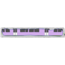 download Bart Train Exterior clipart image with 225 hue color