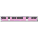 download Bart Train Exterior clipart image with 270 hue color