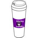 download Simple Cartoon Coffee Cup clipart image with 180 hue color