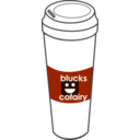 download Simple Cartoon Coffee Cup clipart image with 270 hue color