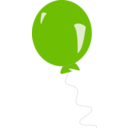 download Red Balloon clipart image with 90 hue color