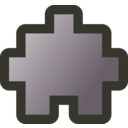 download Icon Puzzle2 Grey clipart image with 225 hue color