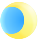 download Moon clipart image with 0 hue color
