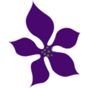 download Red Flower clipart image with 270 hue color