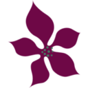 download Red Flower clipart image with 315 hue color